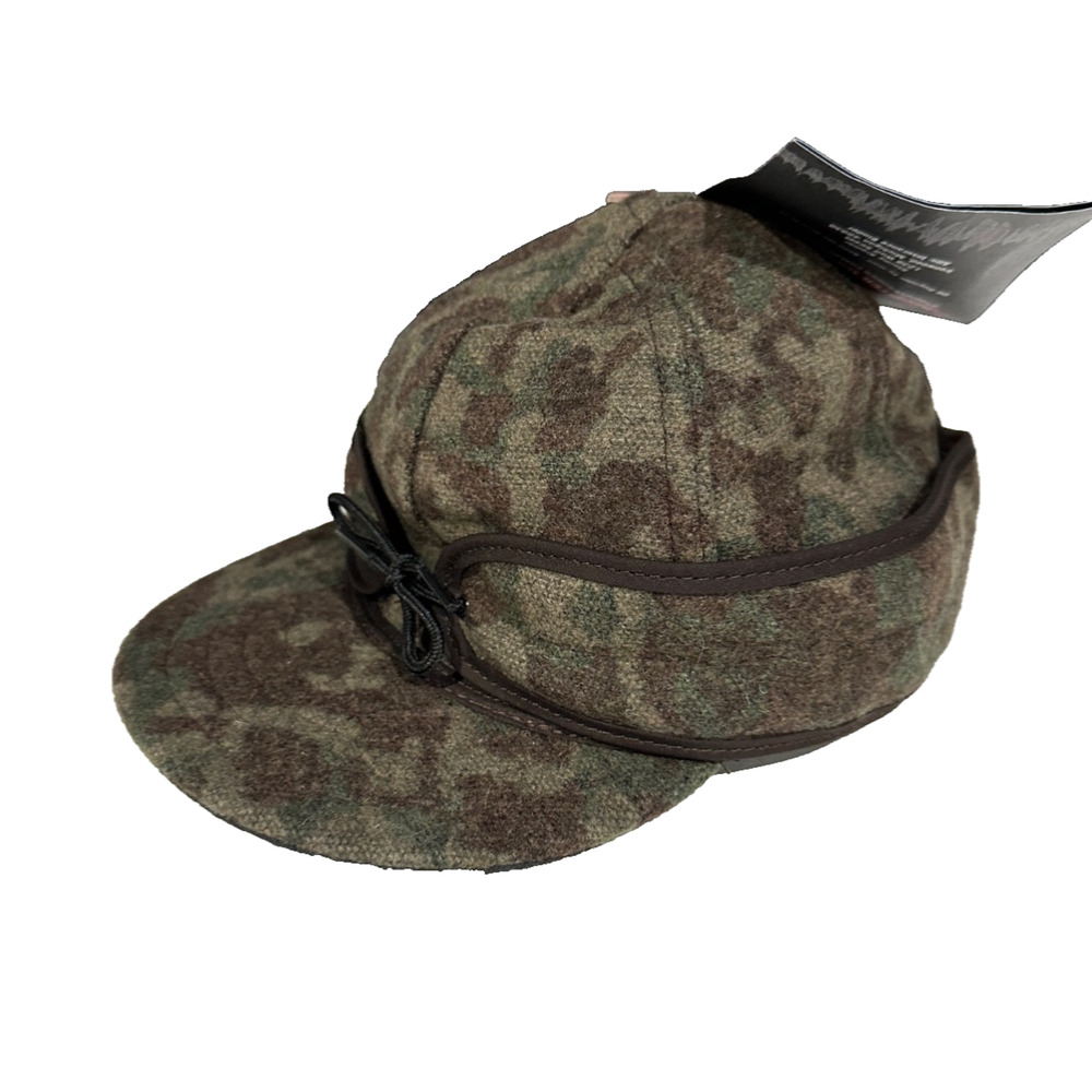 Stormy Kromer Original Cap Hat Green Camo Wool Size 6 7/8